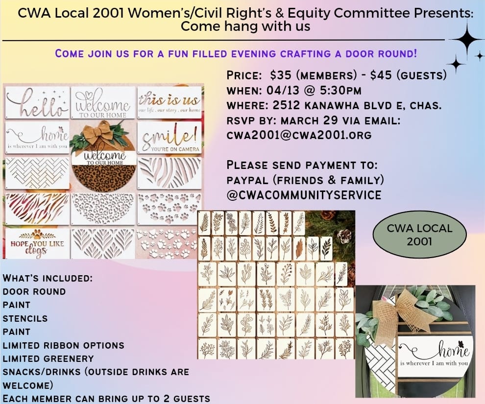 Womens/civil rights crafting event