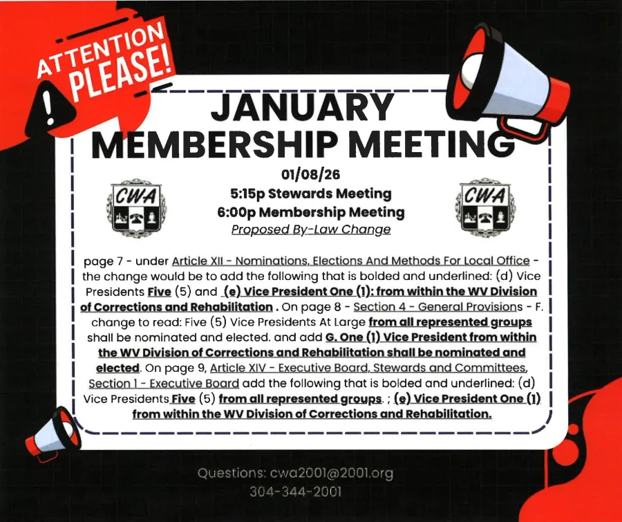 January meeting notice